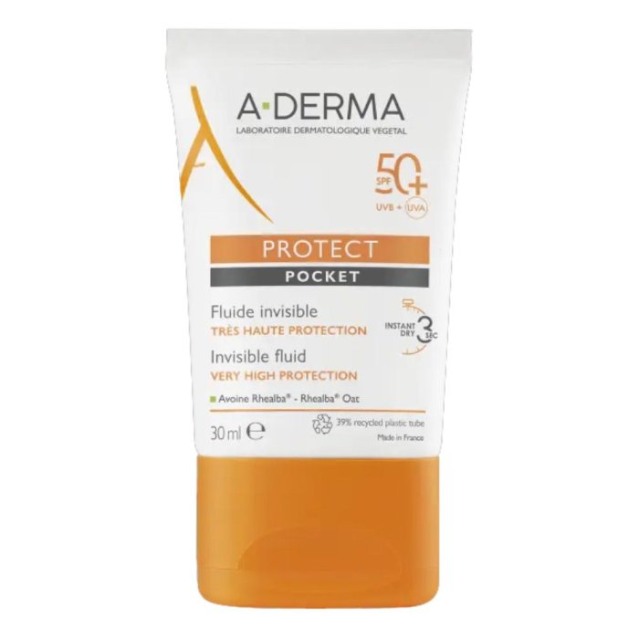 A-DERMA Protect - Fluido Solare Invisibile Viso SPF50+ 40 ml