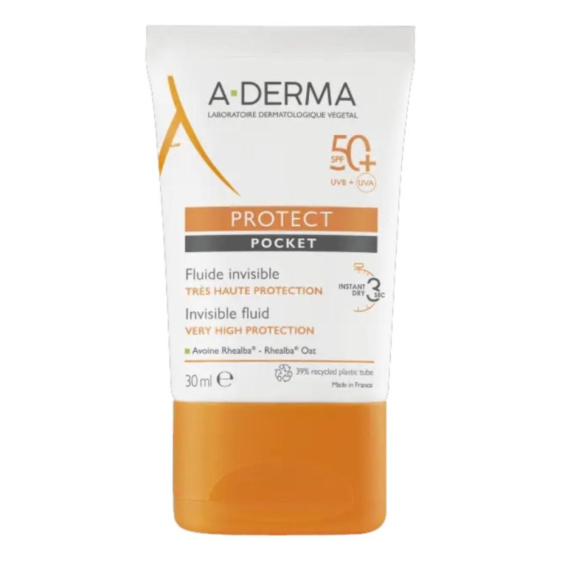 A-DERMA Protect - Fluido Solare Invisibile Viso SPF50+ 40 ml