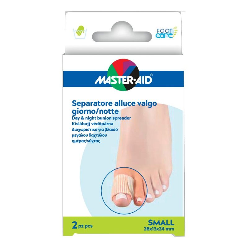 Master-Aid Foot Care - Separatore per Alluce in Gel Small 2 separatori Master-Aid Foot Care - Separatore per Alluce in Gel Small 2 separatori