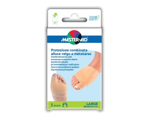 Master-Aid Foot Care - Protezione combinata per Alluce Valgo e Metatarso Small