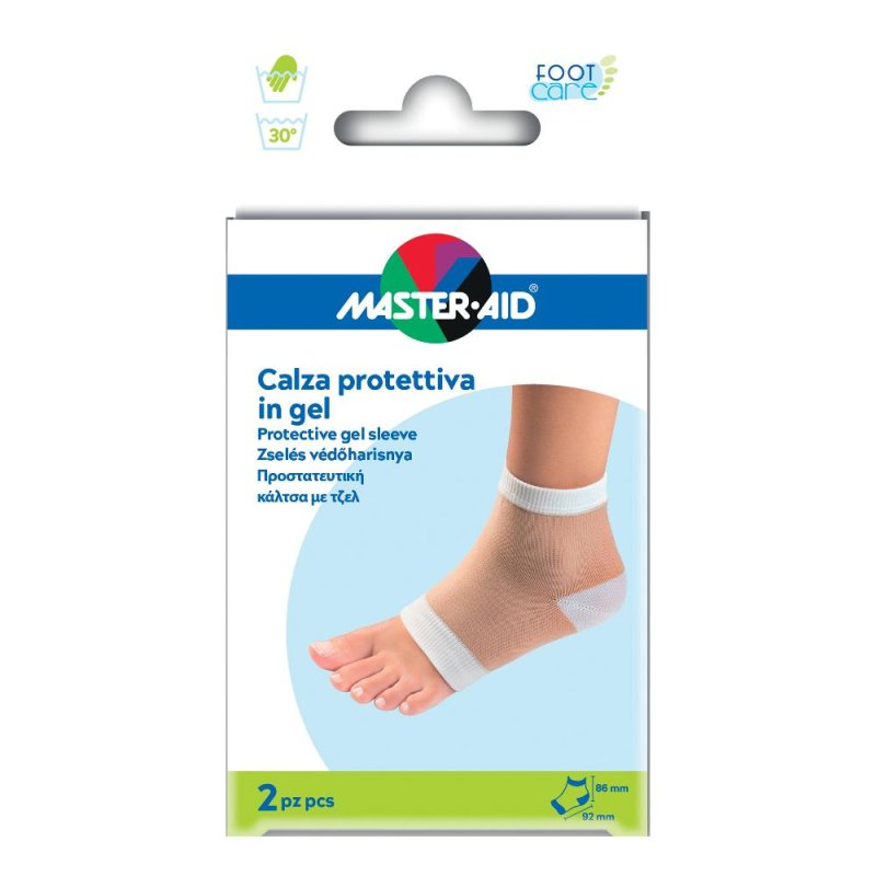 Master-Aid Foot Care - Calza Protettiva in Tessuto + Gel 2 calze Master-Aid Foot Care - Calza Protettiva in Tessuto + Gel 2 calze
