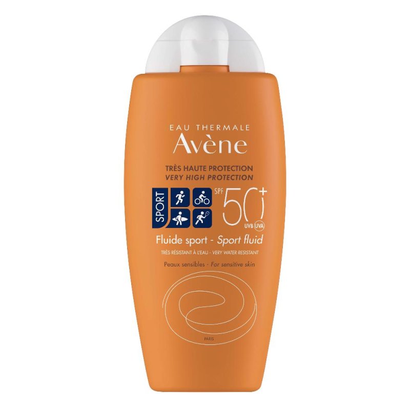 Eau Thermale Avene Protezione Solare Molto Alta Fluido Sport SPF 50+ 100ml Eau Thermale Avene Protezione Solare Molto Alta Fluido Sport SPF 50+ 100ml