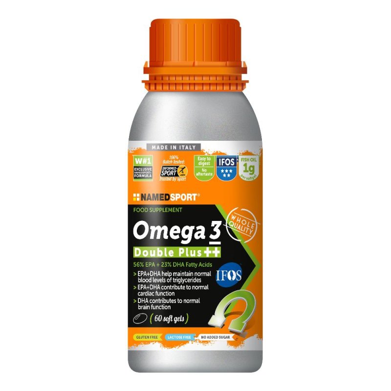 NamedSport Omega 3 Double Plus++ Integratore di Omega 3 60 Capsule NamedSport Omega 3 Double Plus++ Integratore di Omega 3 60 Capsule