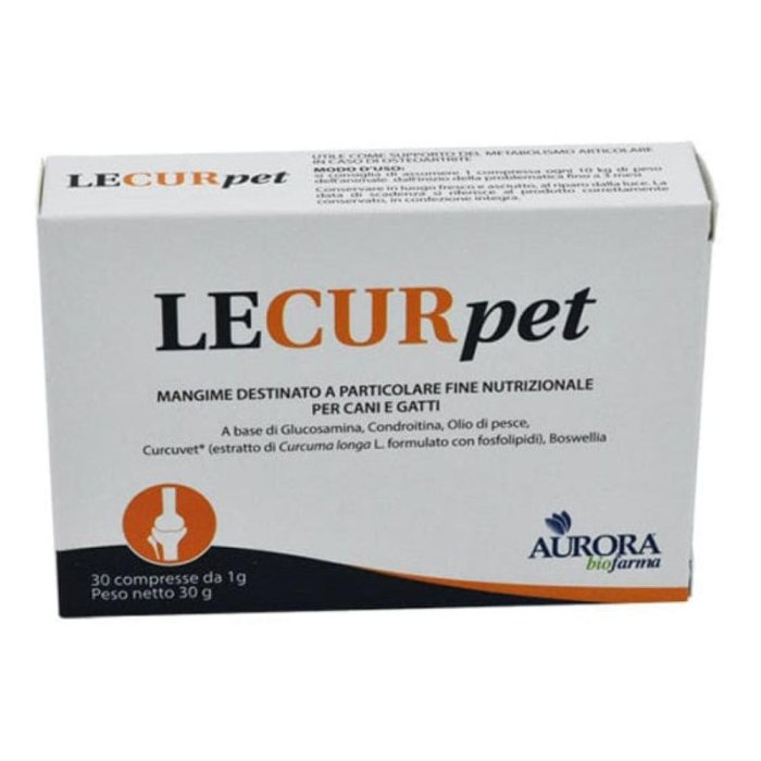 Aurora Lecurpet Mangime Complementare per Cani e Gatti 30 Compresse Aurora Lecurpet Mangime Complementare per Cani e Gatti 30 Compresse