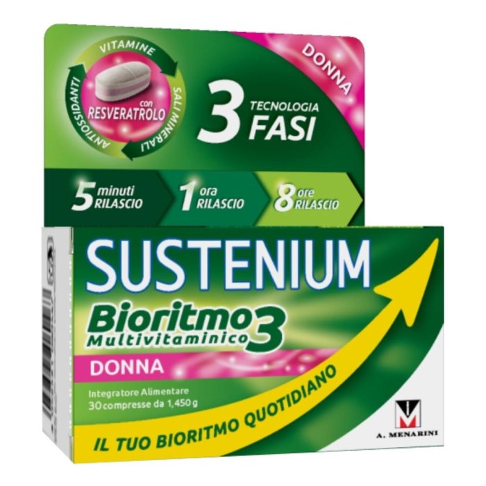 A.menarini Ind.farm.riun. Sustenium Bioritmo3 Donna Adulta 30 Compresse A.menarini Ind.farm.riun. Sustenium Bioritmo3 Donna Adulta 30 Compresse