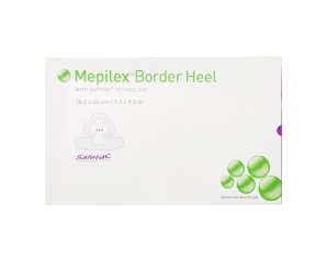 Mepilex Border Heel 22x23 cm 6 pezzi - medicazione avanzata per tallone