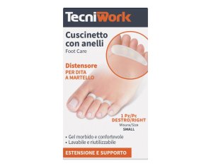 Tecniwork Distanziatore per Dita a Martello Destro Misura Media Grande Correttore Ortopedico per Dita del Piede