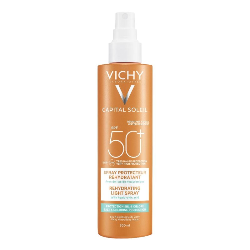 Vichy (l'oreal Italia) Capital Soleil Beach Protect Spray Spf50+ 200 Ml Vichy (l'oreal Italia) Capital Soleil Beach Protect Spray Spf50+ 200 Ml