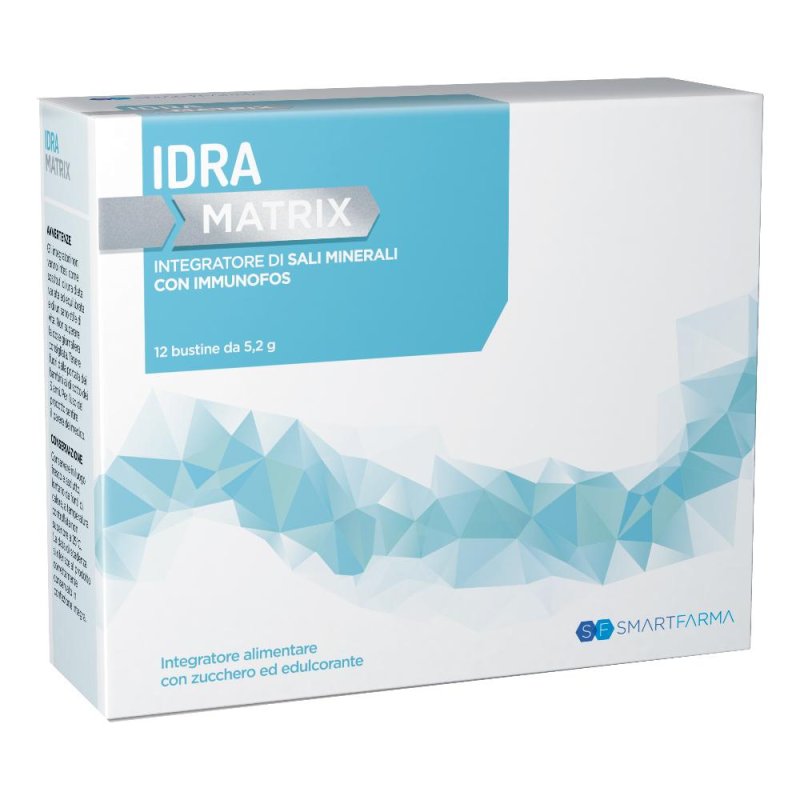 Smartfarma Idra Matrix Integratore di Sali Minerali con Immunofos 12 Bustine Smartfarma Idra Matrix Integratore di Sali Minerali con Immunofos 12 Bustine