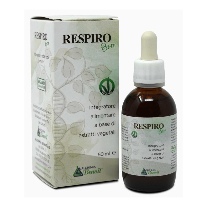 Respiro Ben 50 ml - integratore in gocce per vie respiratorie