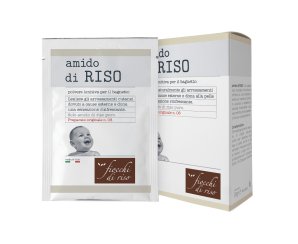 Fiocchi di Riso Amido di Riso Polvere Lenitiva per il Bagnetto, 5 Buste Da 20 g