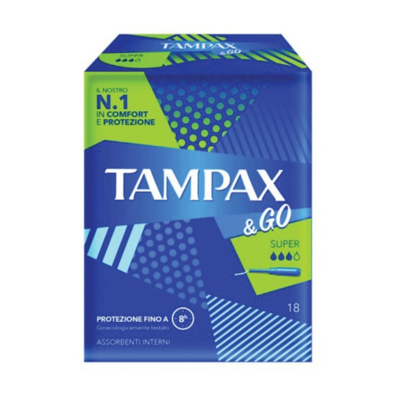 TAMPAX&GO Super 18pz TAMPAX&GO Super 18pz