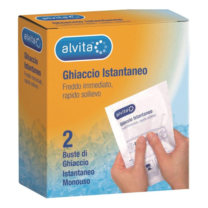 Alvita Ghiaccio Istantaneo 2 pezzi: sollievo rapido con freddo immediato monouso Alvita Ghiaccio Istantaneo 2 pezzi: sollievo rapido con freddo immediato monouso