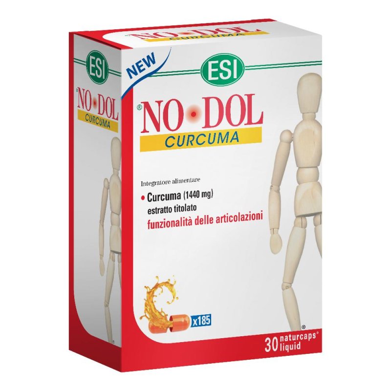 No Dol  Articolazioni Sane Curcuma Integratore Alimentare 30 Capsule