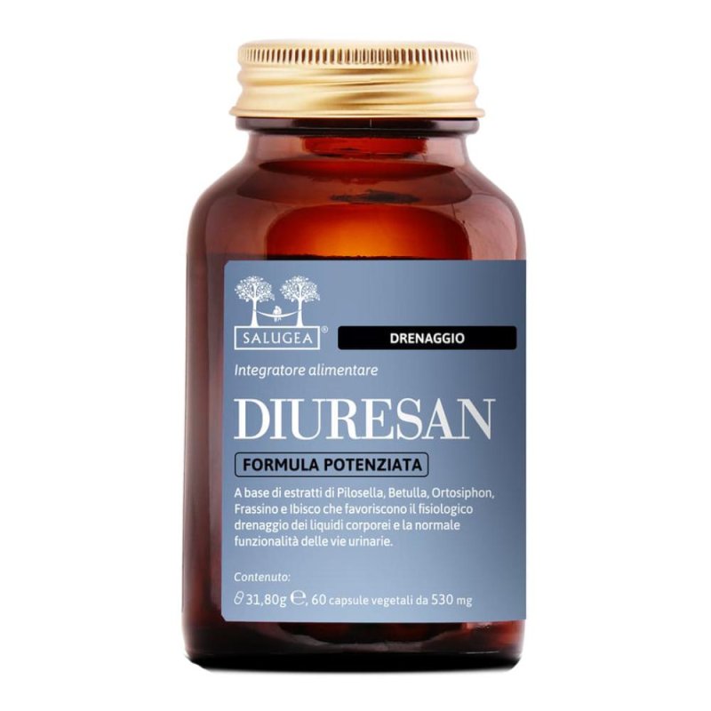 Salugea Diuresan Formula Potenziata - Integratore per il Drenaggio dei Liquidi 60 capsule Salugea Diuresan Formula Potenziata - Integratore per il Drenaggio dei Liquidi 60 capsule