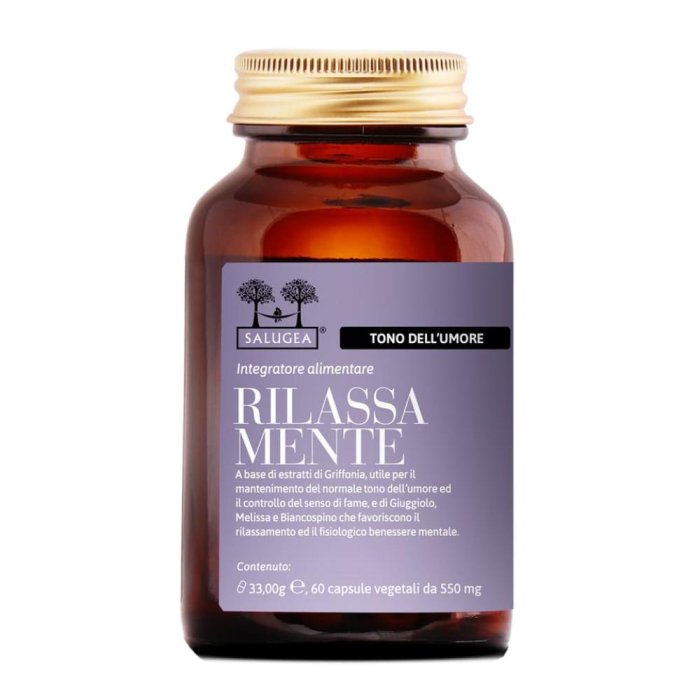 Salugea Rilassa Mente Integratore Buonumore e Lucidit&agrave; Mentale 60 Capsule Vegetali