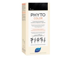 Phyto Capelli Sani e Splendenti Phyto Color Colorazione Permanente Delicata 1 Nero Intenso