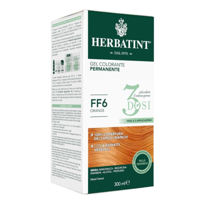 Herbatint 3 dosi FF6 300 ml - colorazione permanente per capelli nuance FF6