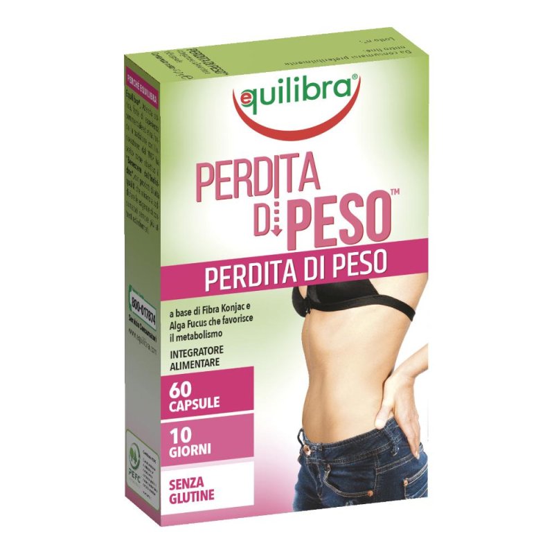 Equilibra Perdita di Peso Integratore in 60 Compresse per il Controllo del Peso e il Dimagrimento Naturale