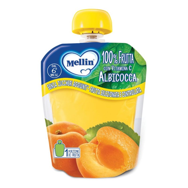 Mellin Pouch Albicocca 90g 6Mesi+ Mellin Pouch Albicocca 90g 6Mesi+