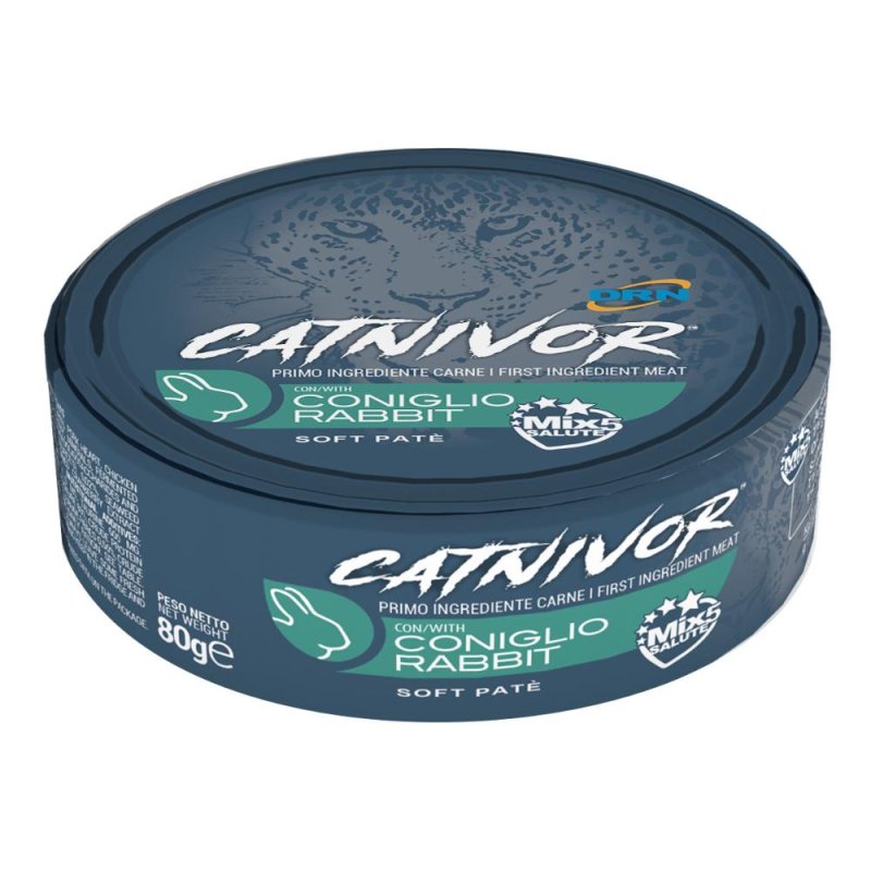 Catnivor Alimento Umido per Gatti al Gusto Coniglio 80 g