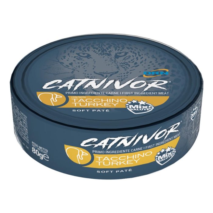 Catnivor tacchino 80 g - alimento umido per gatti al tacchino Catnivor tacchino 80 g - alimento umido per gatti al tacchino