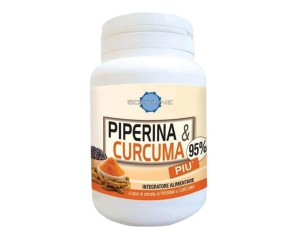Piperina & Curcuma Più - Integratore Naturale per la Funzionalità Articolare e Digestiva 60 capsule 