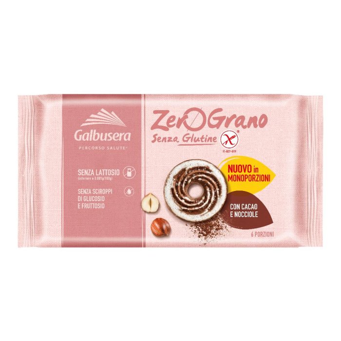 Galbusera Percorso Salute Alimenti senza Glutine Zerograno Frollino Cacao e Nocciole 220 g Galbusera Percorso Salute Alimenti senza Glutine Zerograno Frollino Cacao e Nocciole 220 g
