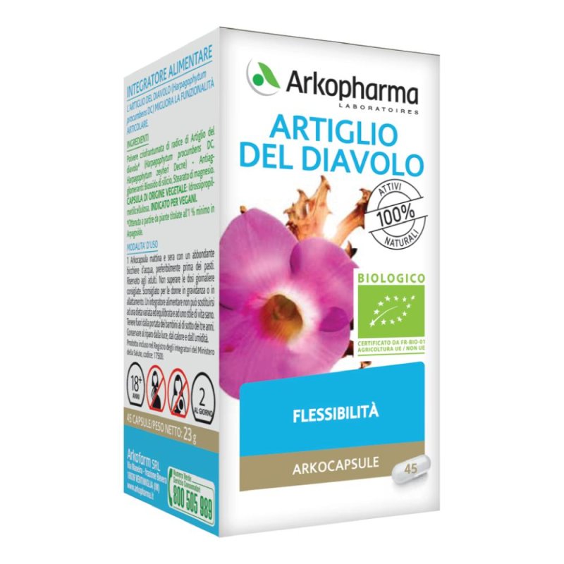 Arkocapsule Artiglio del Diavolo Bio – Integratore naturale per il benessere articolare 45 capsule Arkocapsule Artiglio del Diavolo Bio – Integratore naturale per il benessere articolare 45 capsule