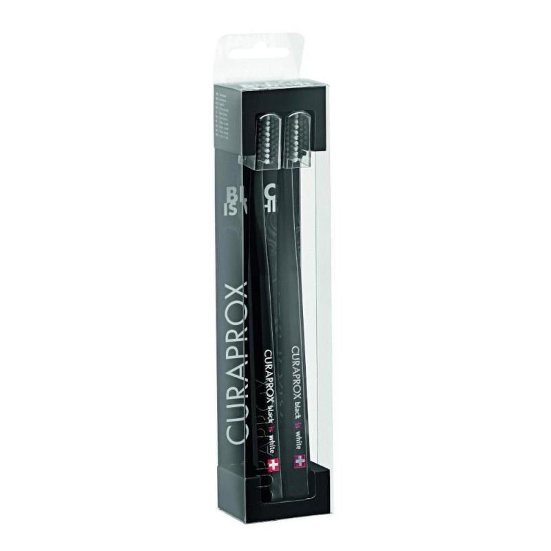 Curaprox Black is White - Spazzolino Nero Supersoft 2 Spazzolini