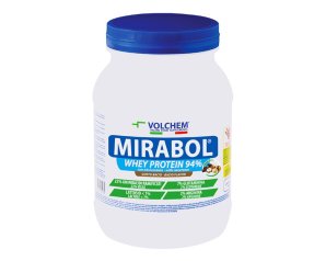 Volchem Mirabol Whey Protein 94 Proteine del Siero del Latte, 22% Aminoacidi Ramificati Gusto Bacio, 750 g