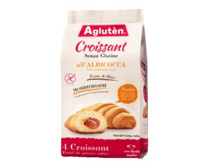 Agluten Prodotti Speciali senza Glutine Dolci e Merende Croissant Cornetti Albicocca 200 g