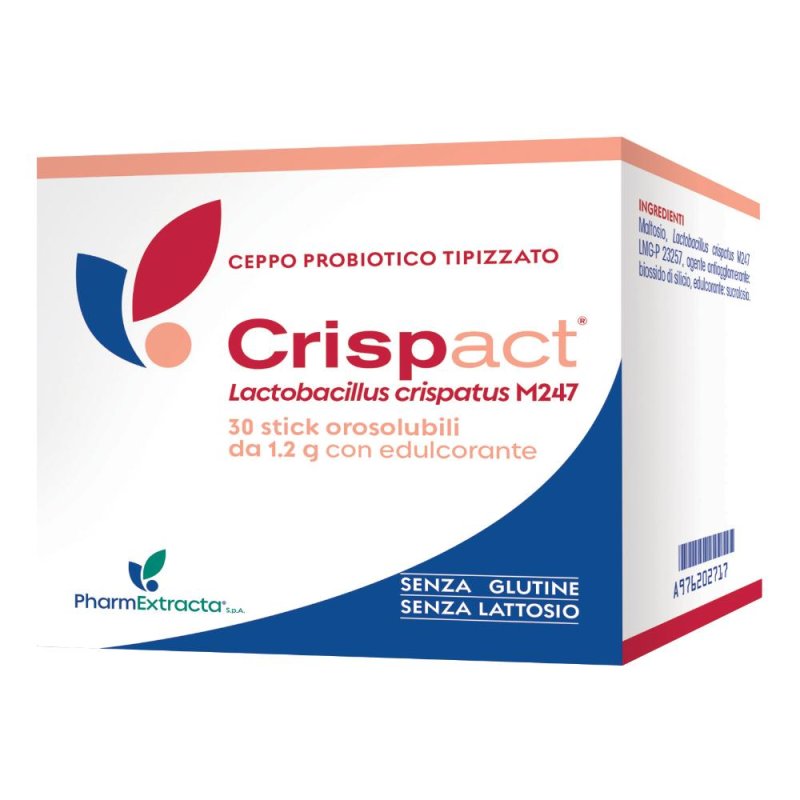 Crispact 30 stick orosolubili probiotico per microbiota intestinale Crispact 30 stick orosolubili probiotico per microbiota intestinale