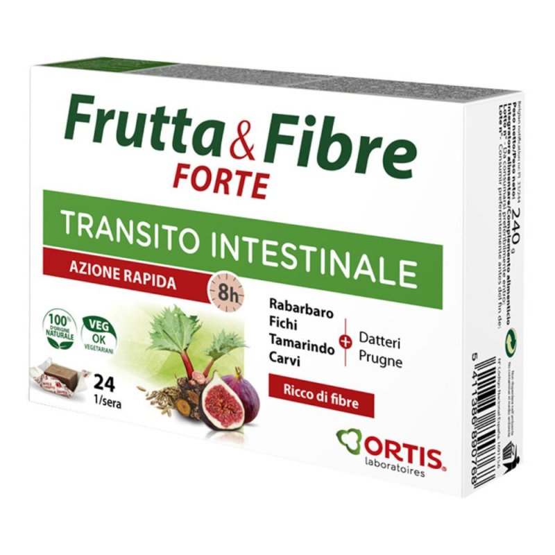 Ortis Laboratoires Pgmbh Frutta & Fibre Forte 24 Cubetti Ortis Laboratoires Pgmbh Frutta & Fibre Forte 24 Cubetti