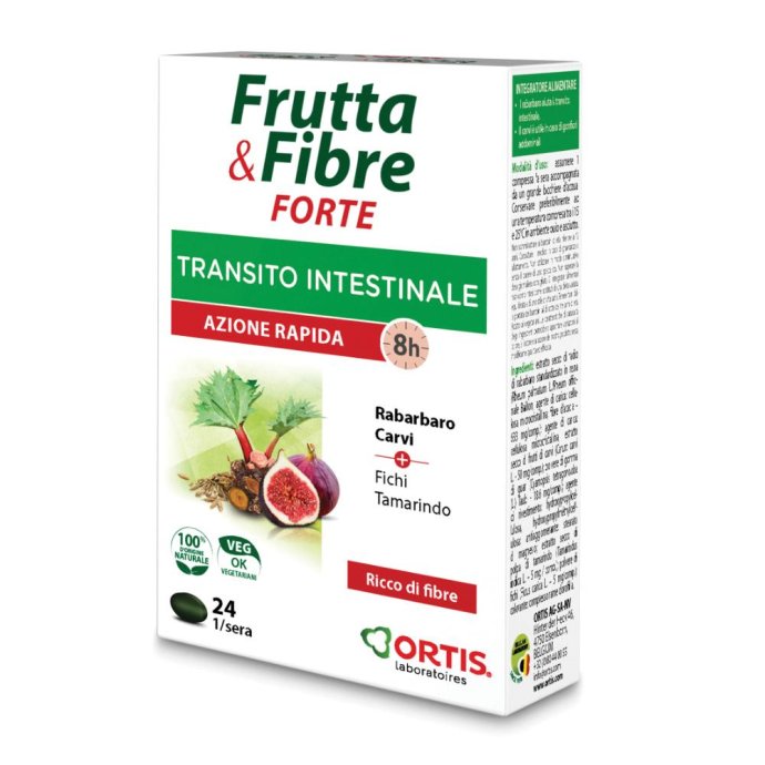 Frutta E Fibre Forte Azione Rapida Integratore intestino 24 compresse Frutta E Fibre Forte Azione Rapida Integratore intestino 24 compresse