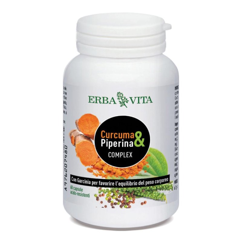 Curcuma e Piperina Complex Integratore Alimentare Naturale ad Alto Assorbimento Curcuma e Piperina Complex Integratore Alimentare Naturale ad Alto Assorbimento