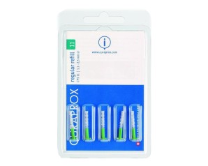 Curaprox Regular 11 Plus Scovolino per spazi interdentali 5 testine + supporto blu