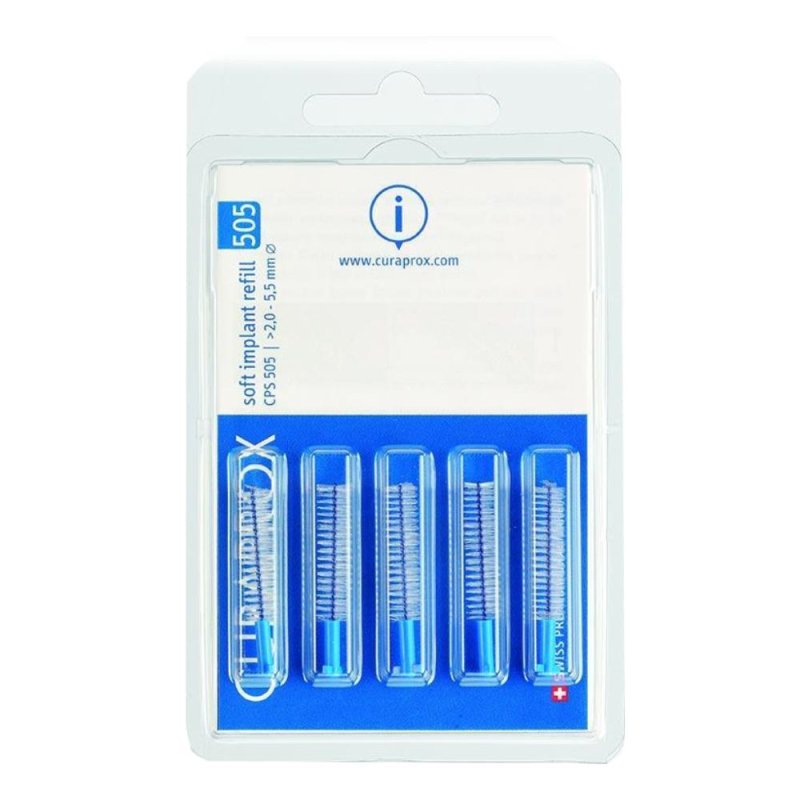Curaden Ag Curaprox Cps 505 Soft Implant Blu Scovolino 5 Pezzi