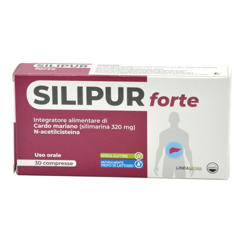 Silipur Forte integratore 30 compresse 900 mg - supporto funzionalit&agrave; epatica con cardo mariano