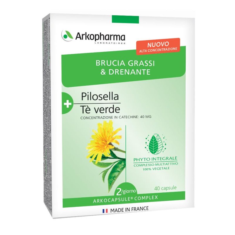 Arkofarma Arkocapsule Complex Snellente Bruciagrassi e Drenante 40 Capsule Arkofarma Arkocapsule Complex Snellente Bruciagrassi e Drenante 40 Capsule