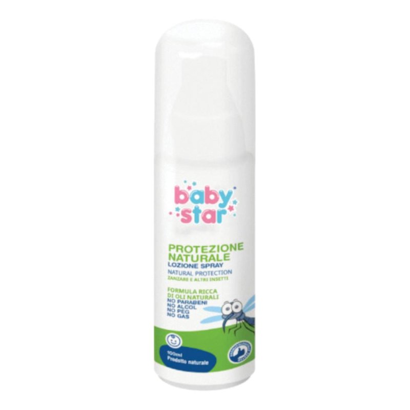 Baby Star Protezione Naturale Lozione Insetto-repellente Spray 100 ml Baby Star Protezione Naturale Lozione Insetto-repellente Spray 100 ml