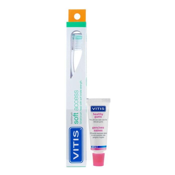Dentaid Vitis Spazzolino Soft Access + Dentifricio Gingival 15 Ml Dentaid Vitis Spazzolino Soft Access + Dentifricio Gingival 15 Ml