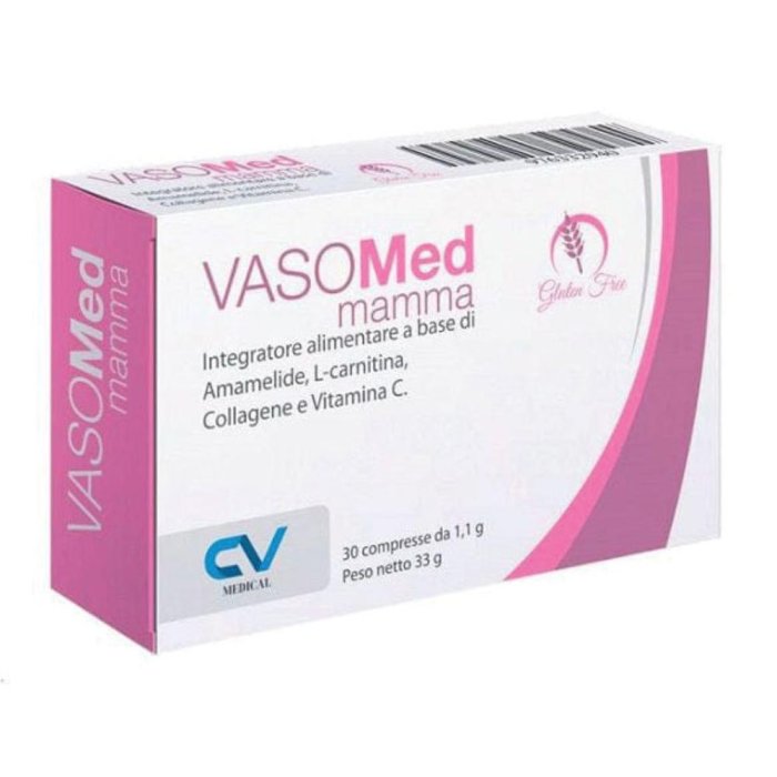 Vasomed Mamma Integratore per la Circolazione Venosa in Gravidanza e Allattamento 30 Compresse Vasomed Mamma Integratore per la Circolazione Venosa in Gravidanza e Allattamento 30 Compresse