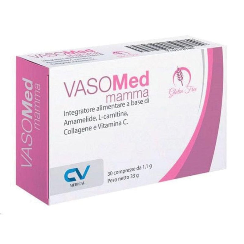 Vasomed Mamma Integratore per la Circolazione Venosa in Gravidanza e Allattamento 30 Compresse Vasomed Mamma Integratore per la Circolazione Venosa in Gravidanza e Allattamento 30 Compresse