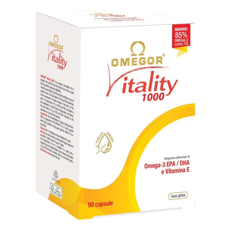 Omegor Vitality 1000 Integratore alimentare 90 Capsule Omegor Vitality 1000 Integratore alimentare 90 Capsule