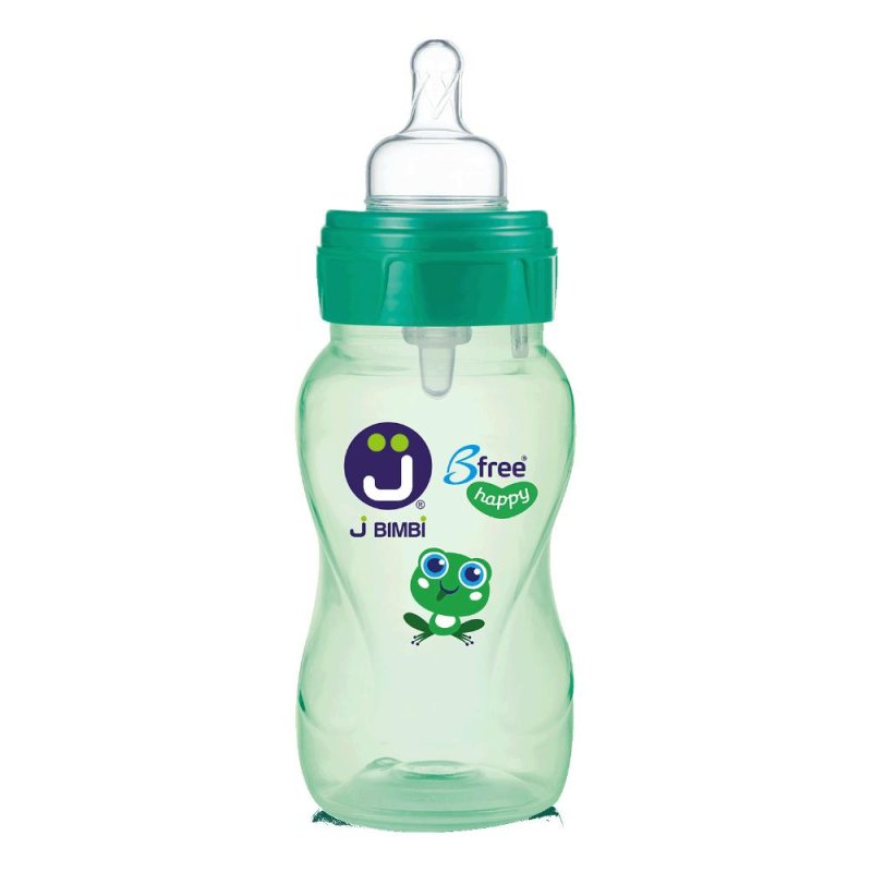 Biberon J Bimbi Bfree verde 260 millilitri anticolica per neonati e bimbi Biberon J Bimbi Bfree verde 260 millilitri anticolica per neonati e bimbi