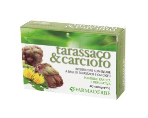 Farmaderbe Tarassaco e Carciofo integratore alimentare 40 compresse