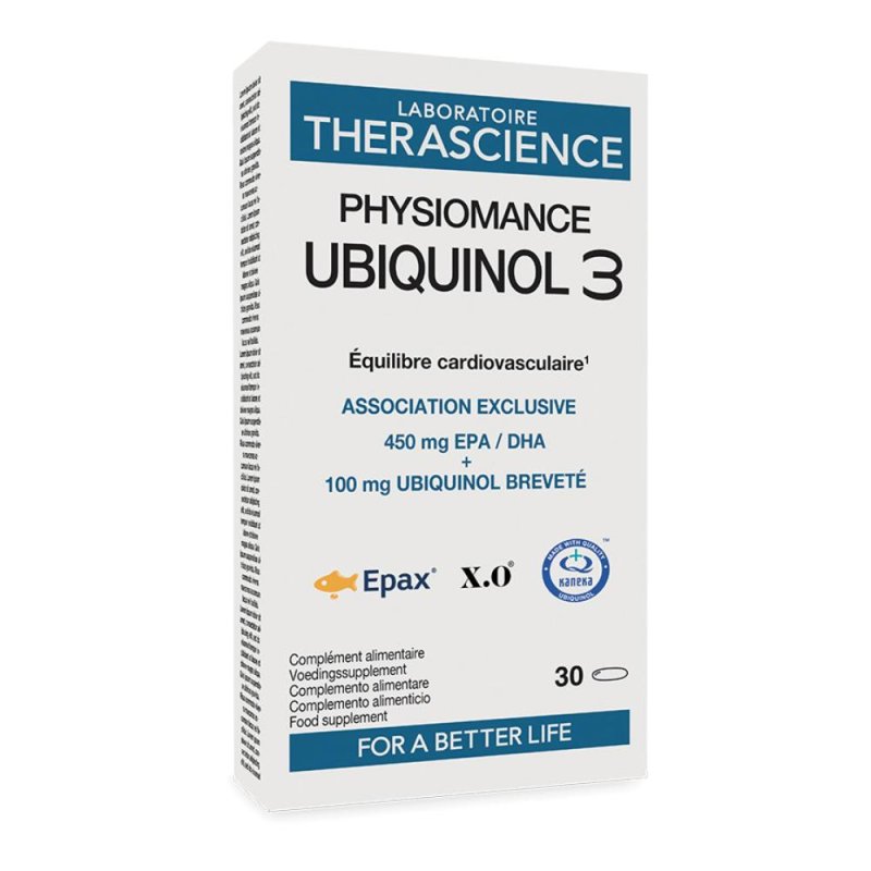 Physiomance Ubiquinol 3 - Coenzima Q10 e Omega 3 - 30 Perle Physiomance Ubiquinol 3 - Coenzima Q10 e Omega 3 - 30 Perle
