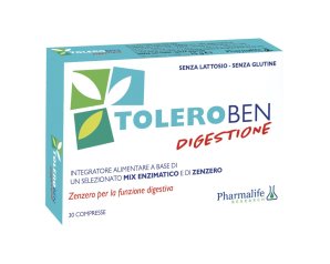 Pharmalife Research Toleroben Digestione Integratore 30 Compresse
