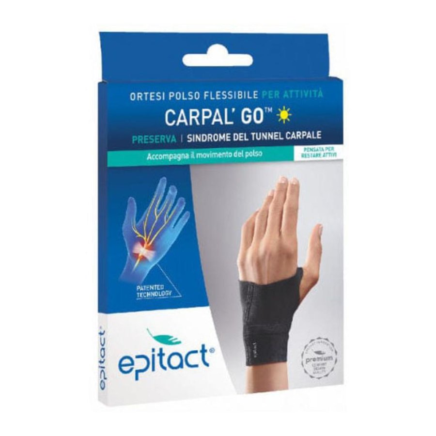 EPITACT CARPAL GO Tutore Polso per Tunnel Carpal e Carpale Mano Destra Taglia S EPITACT CARPAL GO Tutore Polso per Tunnel Carpal e Carpale Mano Destra Taglia S